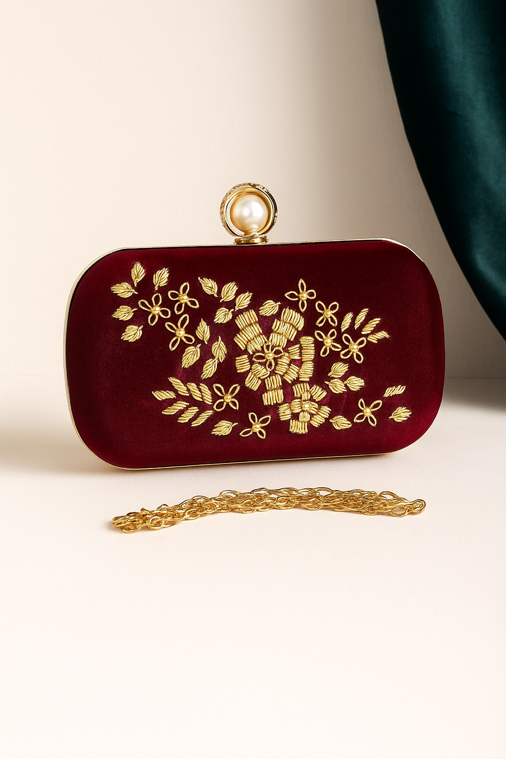 Clutch Bag – Maroon | Velaria