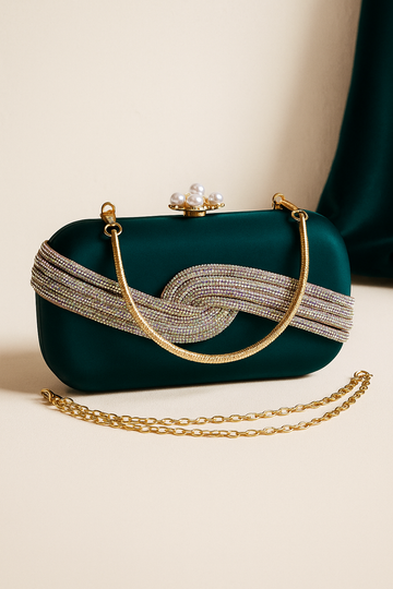 Clutch Bag – Deep Emerald Green | Velaria
