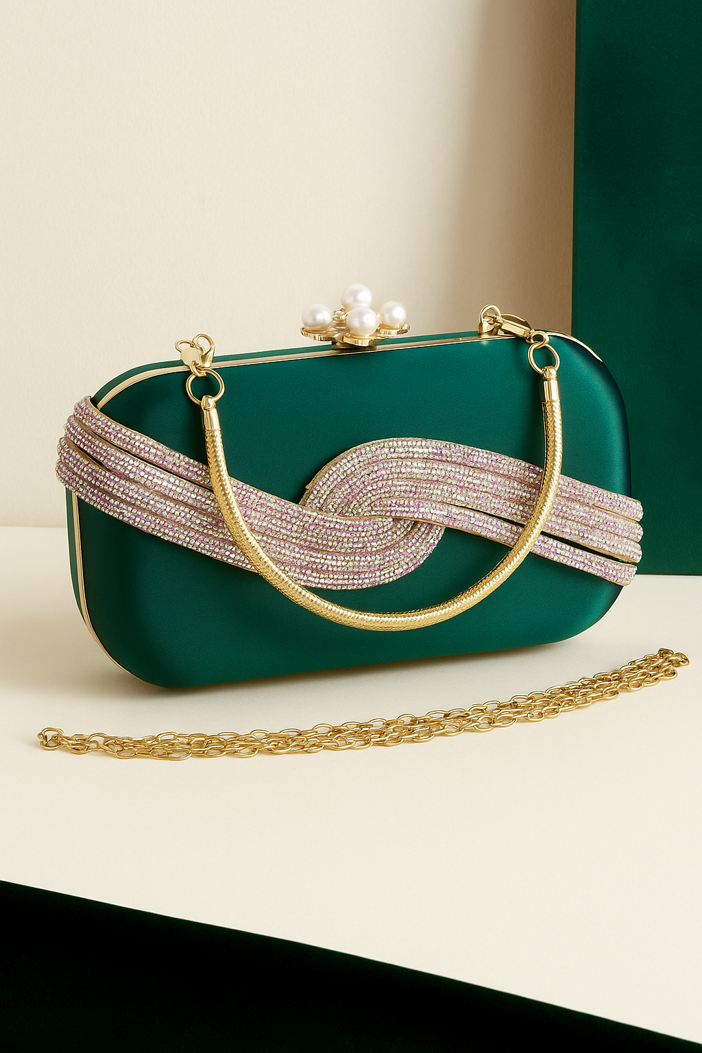 Clutch Bag – Deep Emerald Green | Velaria