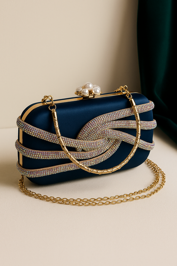 Clutch Bag – Navy Blue | Velaria