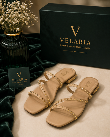 Velaria Valentino Garavani-Inspired Studded Sandals