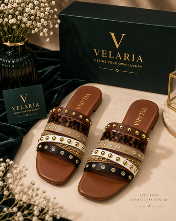Velaria Zara-Inspired Studded Flat Sandals – Women’s Footwear