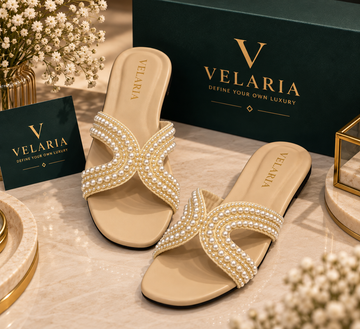 Velaria Zara-Inspired Pearl Sandals – Women’s Luxe Flats