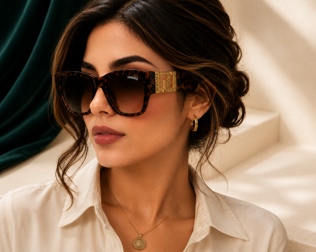 Versace Sun Glasses — Cheetah Print│Velaria