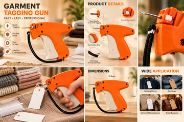 Plastic Tagging Gun for Clothes – Garment Tagging Tool with Needle